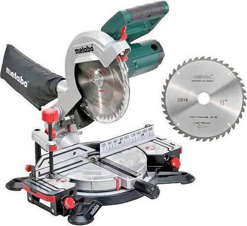 Пила торцовочная Metabo KS 216 M LASERCUT (1.35кВт. 216*30.глуб=60/45мм)