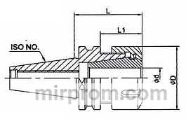 ISO30-ER25-50L Цанговый патрон