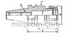 BT30-ER20-70L-D Цанговый патрон