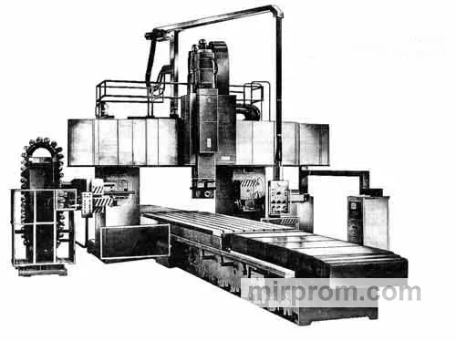 Станок продольный фрезерно-расточный с автоматической сменой инструмента и ЧПУ